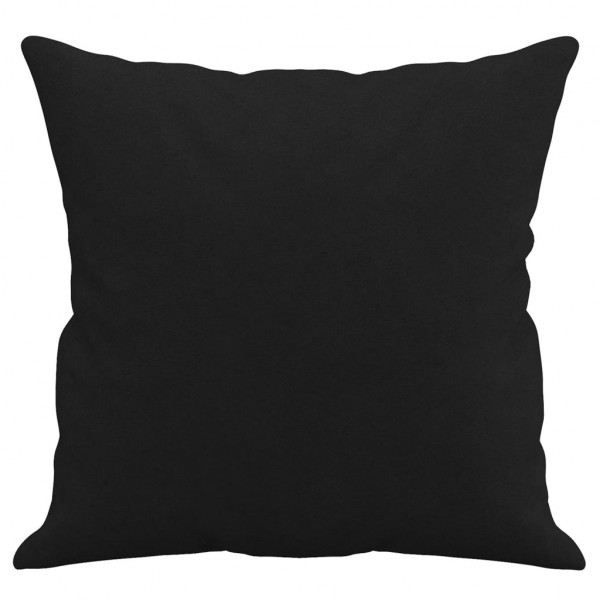 Almofadas decorativas 2 pcs 40x40 cm tecido de microfibra preto M 4
