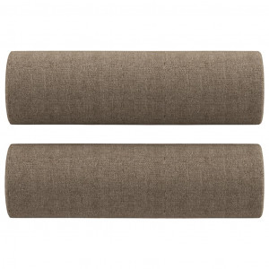 Cojines decorativos 2 uds tela gris taupe 15x50 cm H