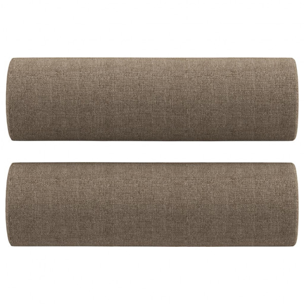 Cojines decorativos 2 uds tela gris taupe 15x50 cm M 2