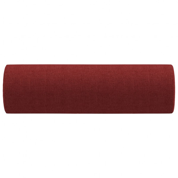 Cojines decorativos 2 uds tela rojo tinto 15x50 cm M 4