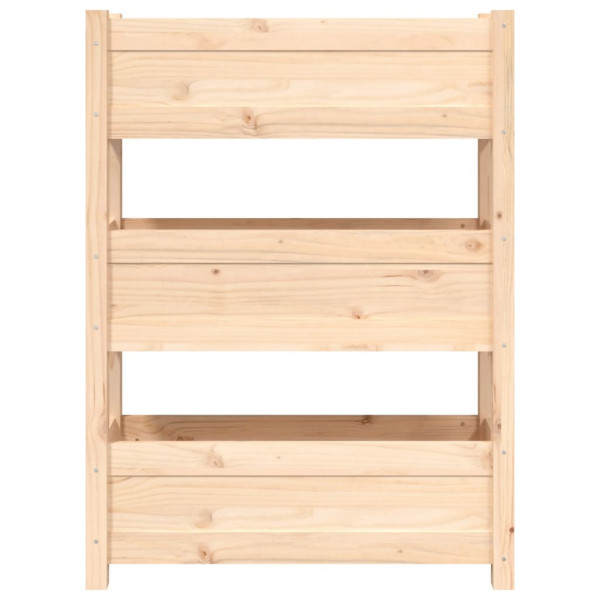 Jardinera de madera maciza de pino 77x25x104.5 cm M 5