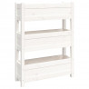 Jardinera de madera maciza de pino blanco 77x25x104.5 cm 2