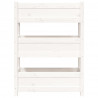 Jardinera de madera maciza de pino blanco 77x25x104.5 cm 5