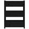 Jardinera de madera maciza de pino negro 77x25x104.5 cm 5