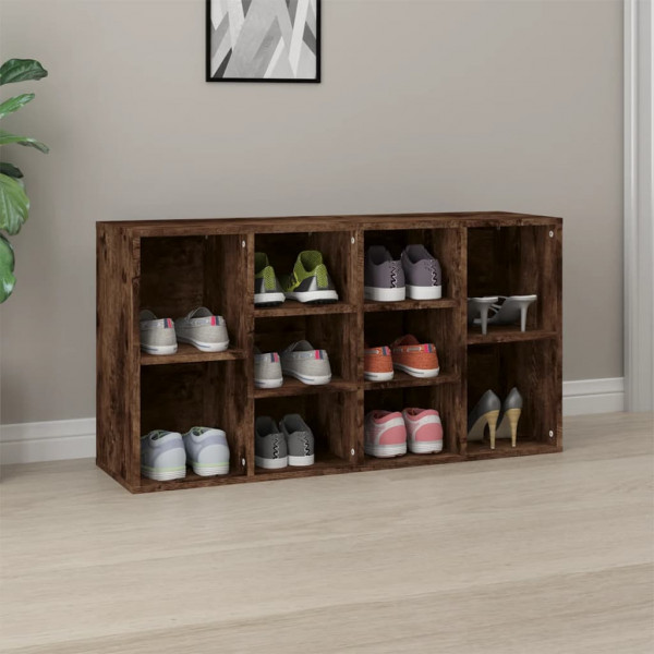 Banco zapatero madera contrachapada roble ahumado 103x30x54.5cm D