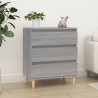 Aparador de madera contrachapada gris Sonoma 60x35x70 cm 1