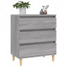 Aparador de madera contrachapada gris Sonoma 60x35x70 cm 4