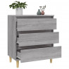 Aparador de madera contrachapada gris Sonoma 60x35x70 cm 5