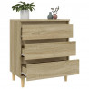 Aparador de madera contrachapada roble Sonoma 60x35x70 cm 5