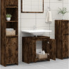 Armario de baño madera contrachapada roble ahumado 60x33x61 cm 3