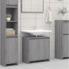Armario de baño madera contrachapada gris Sonoma 60x33x61 cm 1