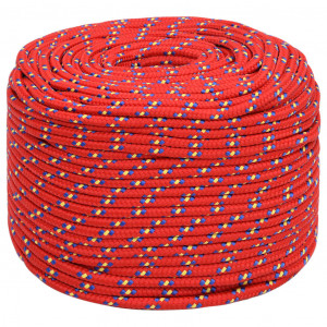 Cuerda de barco polipropileno rojo 8 mm 50 m H