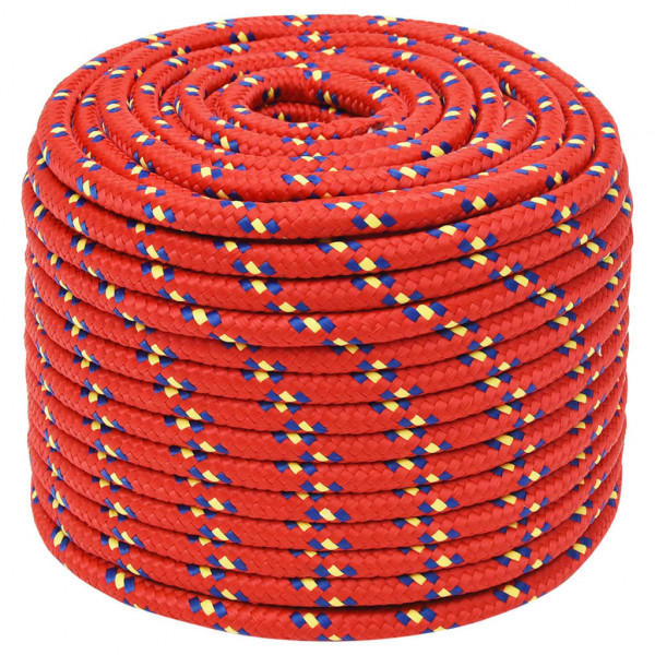 Corda de barco 14 mm 25 m polipropileno vermelho M 2