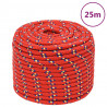 Corda de barco 12 mm 25 m polipropileno vermelho 1