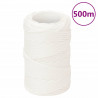 Corda de barco 2 mm 500 m polipropileno branco completo 1
