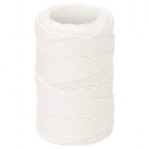 Corda de barco 2 mm 500 m polipropileno branco completo M 2