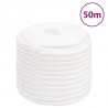 Corda de barco 16 mm 50 m polipropileno branco completo 1