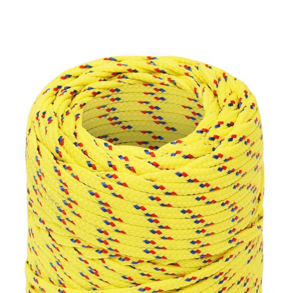 Corda de barco 2 mm 25 m polipropileno amarelo M 4