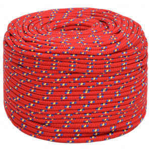 Cuerda de barco polipropileno rojo 8 mm 25 m H