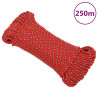 Corda de barco 5 mm 250 m polipropileno vermelho 1