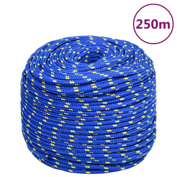 Cuerda de barco polipropileno azul 8 mm 250 m D