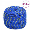 Corda de barco 8 mm 250 m polipropileno azul 1