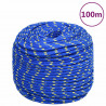 Corda de barco 10 mm 100 m polipropileno azul 1