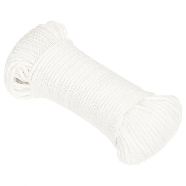 Corda de barco 4 mm 50 m polipropileno branco completo M 2
