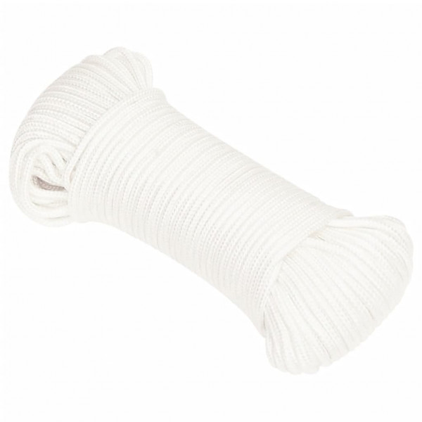 Corda de barco 3 mm 25 m polipropileno branco completo M 2