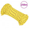 Corda de barco 5 mm 250 m polipropileno amarelo 1