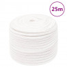Corda de barco 14 mm 25 m polipropileno branco completo 1