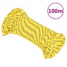 Cuerda de barco polipropileno amarillo 5 mm 100 m 1