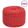 Corda de barco 6 mm 250 m polipropileno vermelho 1