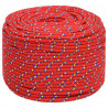 Cuerda de barco polipropileno rojo 6 mm 250 m 2