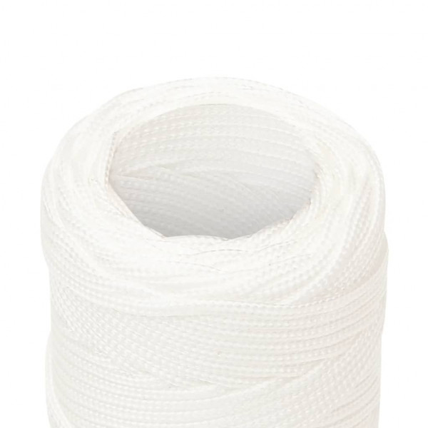 Corda de barco 2 mm 100 m polipropileno branco completo M 4