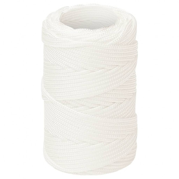 Corda de barco 2 mm 250 m polipropileno branco completo M 2
