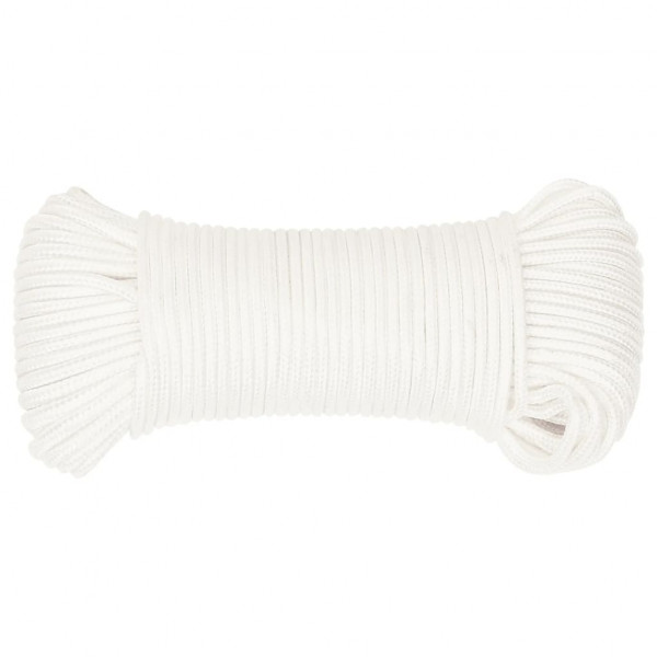 Corda de barco 5 mm 25 m polipropileno branco completo M 3