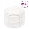Corda de barco 12 mm 250 m polipropileno branco completo 1