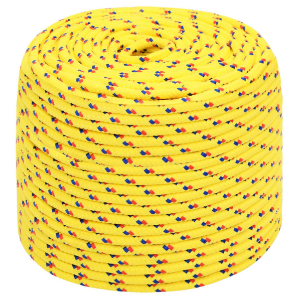 Corda de barco 6 mm 500 m polipropileno amarelo M 2