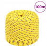 Cuerda de barco polipropileno amarillo 8 mm 100 m 1