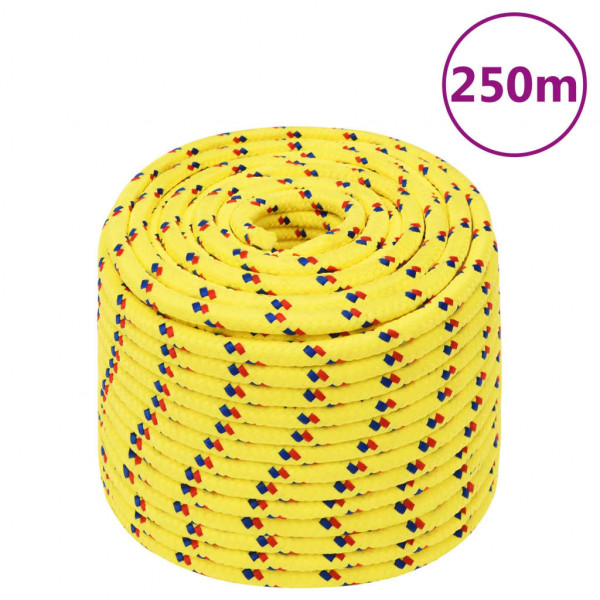 Cuerda de barco polipropileno amarillo 12 mm 250 m D