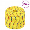 Cuerda de barco polipropileno amarillo 12 mm 100 m 1