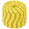 Corda de barco 12 mm 100 m polipropileno amarelo 2