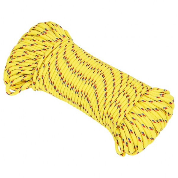 Corda de barco 3 mm 500 m polipropileno amarelo M 2