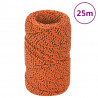 Cuerda de barco polipropileno naranja 2 mm 25 m 1