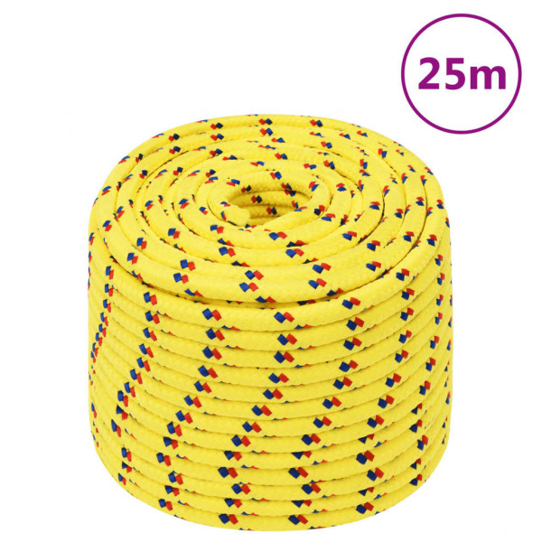 Cuerda de barco polipropileno amarillo 12 mm 25 m D