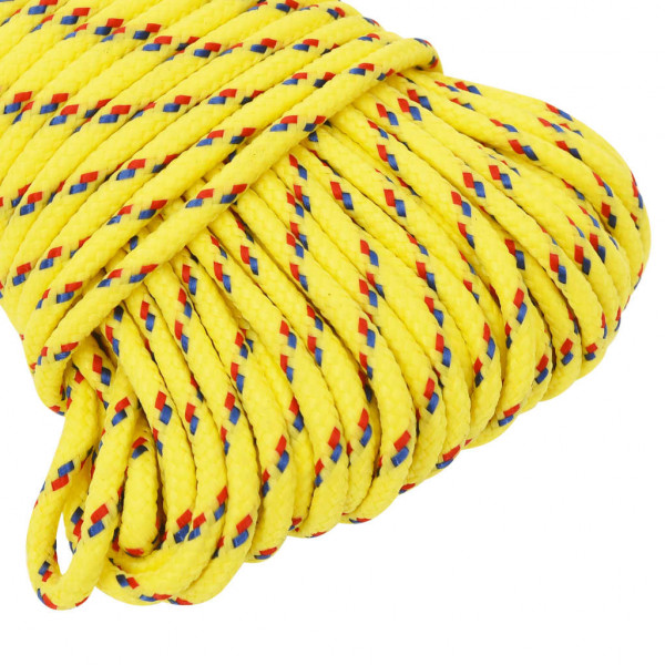 Corda de barco 4 mm 100 m polipropileno amarelo M 4