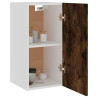 Mueble colgante madera contrachapada roble ahumado 29.5x31x60cm 4