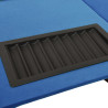 Mesa de póquer 10 jugadores bandeja fichas azul 160x80x75 cm 5