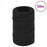 Corda de barco 2 mm 50 m polipropileno preto completo 1